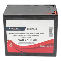 Suchá batéria (nenabíjateľná) 9V, 130Ah pre elektrický ohradník, Breckner Germany
