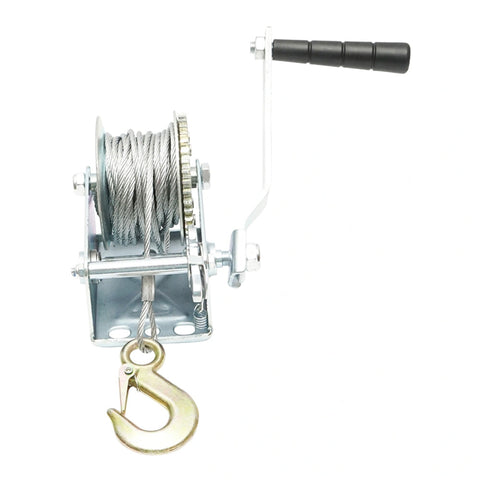 Ručný naviják s oceľovým lanom 8m 350kg