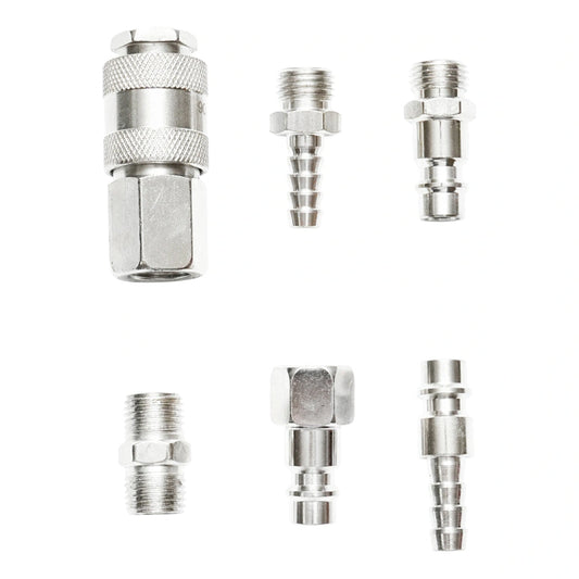 Sada rýchlospojok na vzduchové hadice a pneumatické náradie 6ks