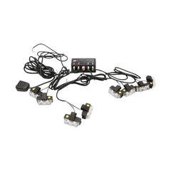 LED stroboskop - svetelná LED rampa, 2 LED, žlté svetlo 12V Breckner Germany