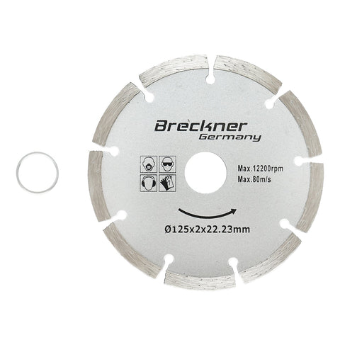 Segmentový diamantový kotúč 125 x 2 x 22,23 mm na suché rezanie betónu a keramiky