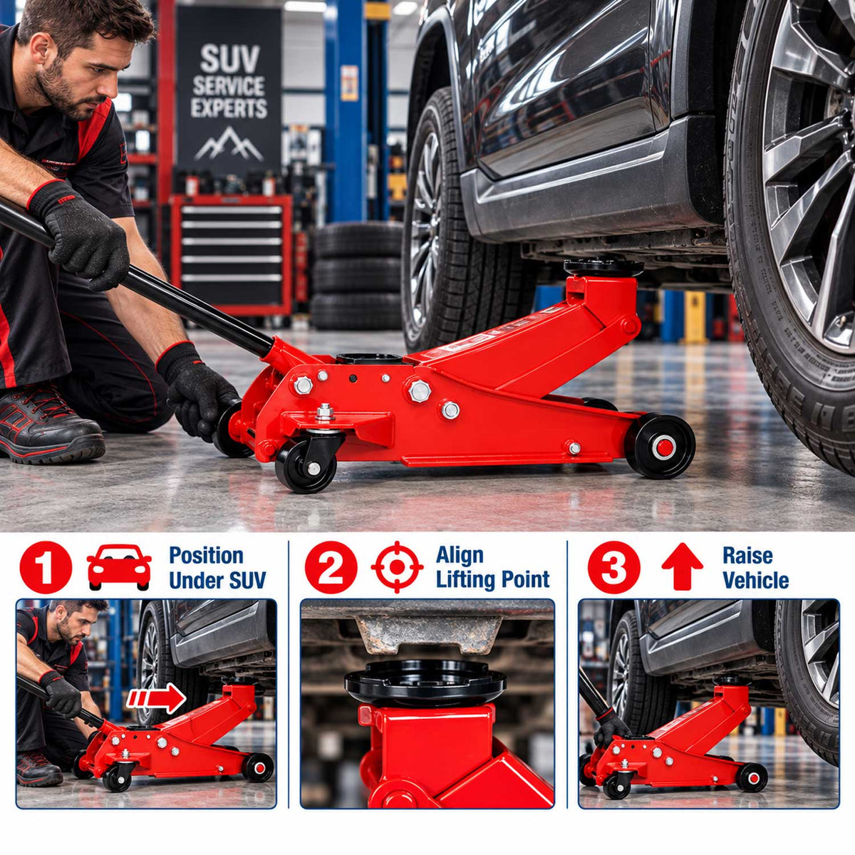 Hydraulický pojazdný zdvihák - žaba 3t, Gebo Tools