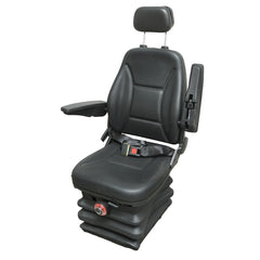 Sedadlo na traktor, univerzálne, výškovo nastaviteľné, 40 - 120kg, s lakťovými opierkami, sklopným operadlom 50-90° pre poľnohospodárske a priemyselné stroje, vysokozdvižný vozík