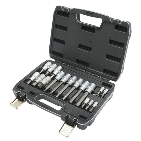 Sada 18 imbus bitov, krátkych a dlhých 1/4'' 1/2''