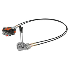 Hydraulický rozvádzač s 2 pákami, dĺžka lanka 2m, 250 bar, 80l/min, Breckner Germany