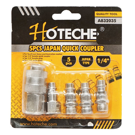 Sada rýchlospojok na vzduchové hadice a pneumatické náradie 5ks