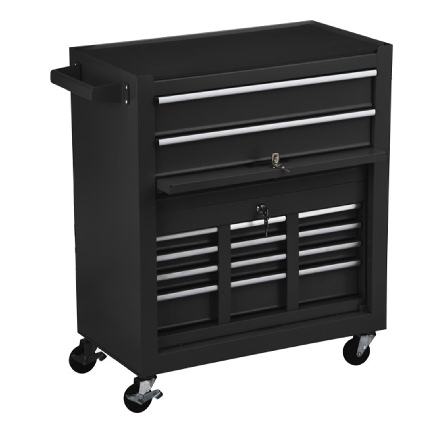 Dielenský vozík - skrinka na náradie s 8 zásuvkami 2 diely HBM