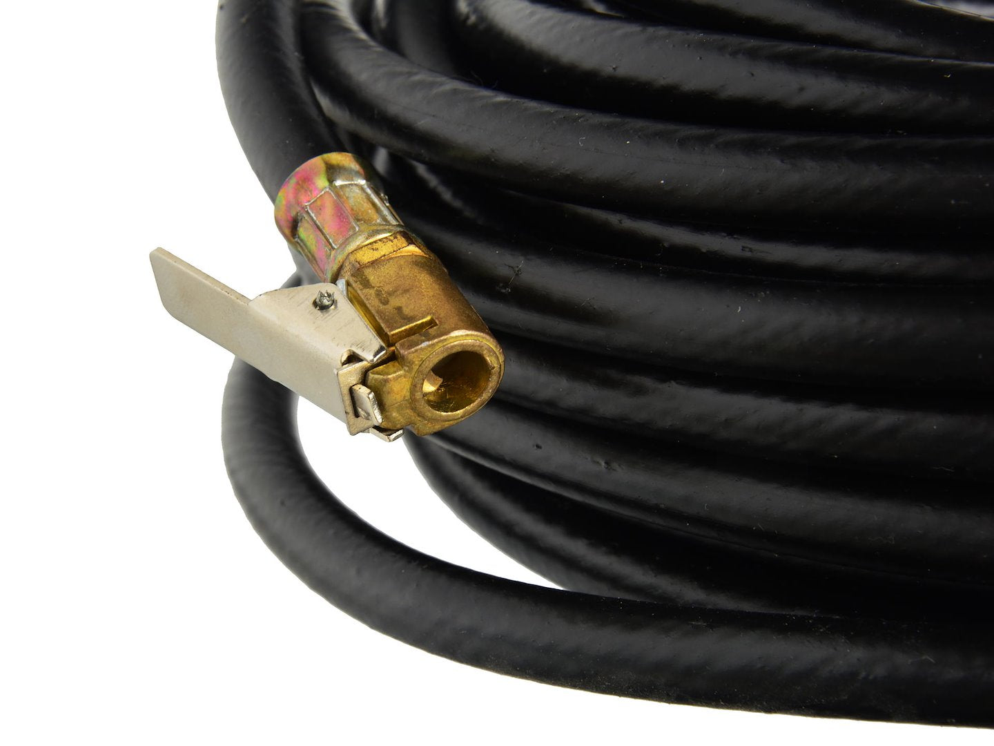 Pneumatická vzduchová hadica na hustenie pneumatík 18m, s prípojkou M12 a koncovkou na ventily Geko