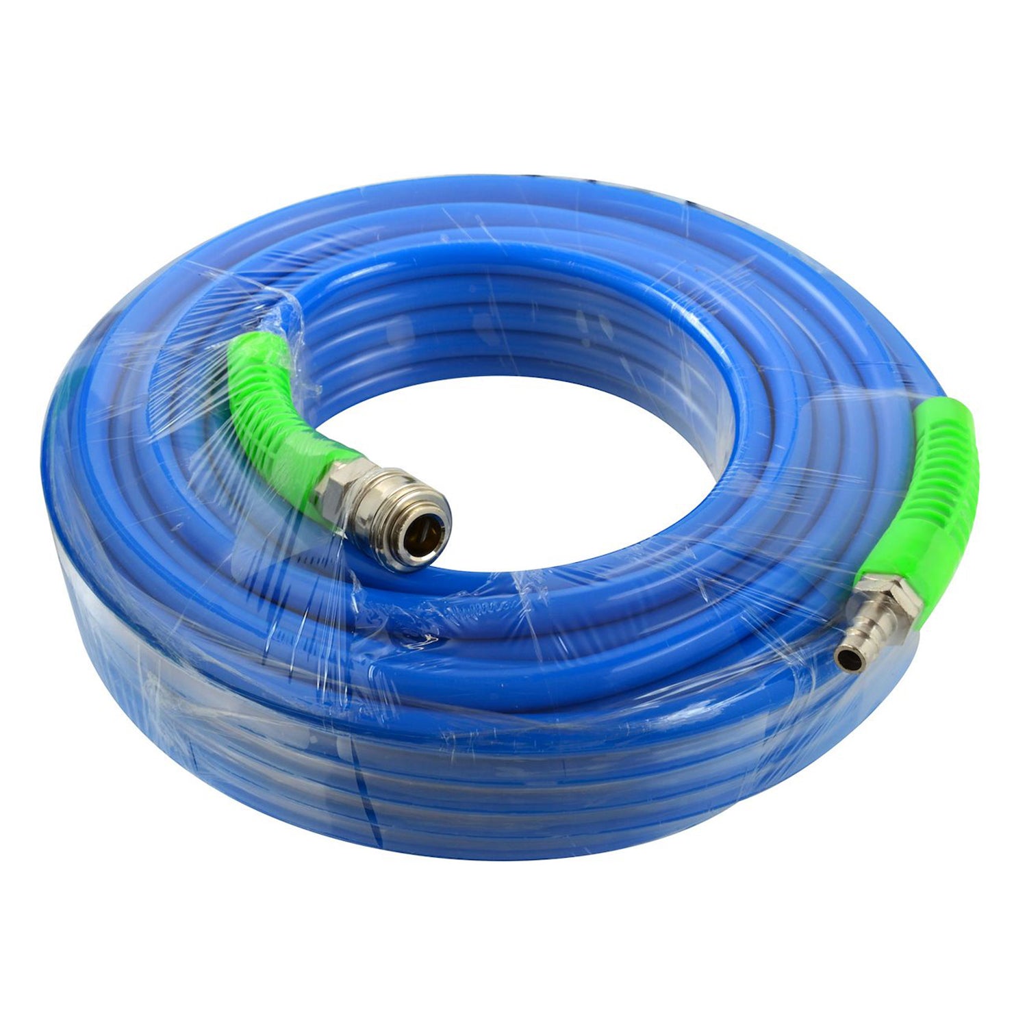 Pneumatická vzduchová hadica z vystuženého polyuretánu 20m, 8 x 12mm, s rýchlospojkami 1/4''Geko