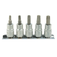 Sada nástrčných hlavíc s Torx bitmi T25 - T50, 3/8'', CrV, 5ks, Geko