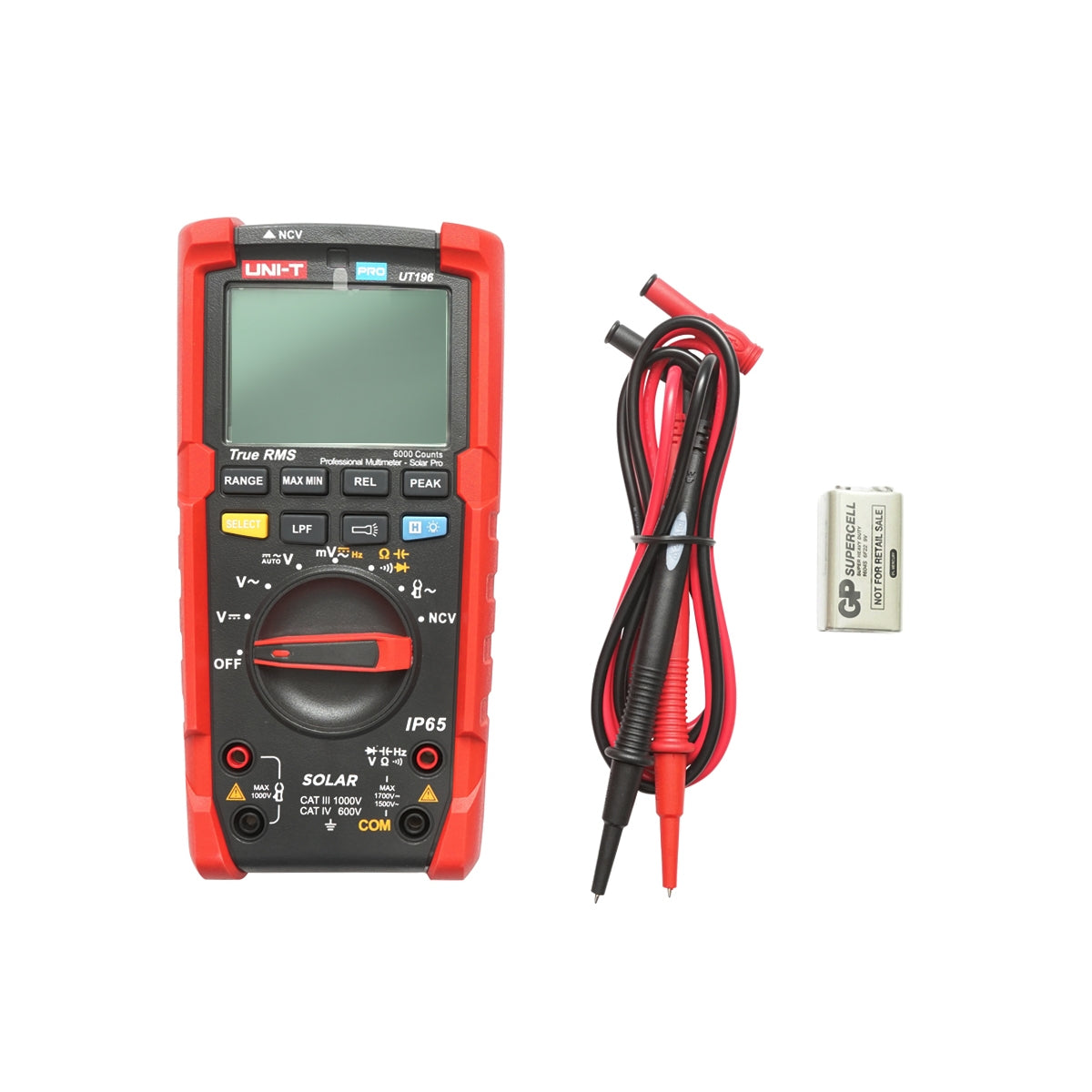 Profesionálny digitálny multimeter Solar Pro UT196, 1700V True RMS UNI-T
