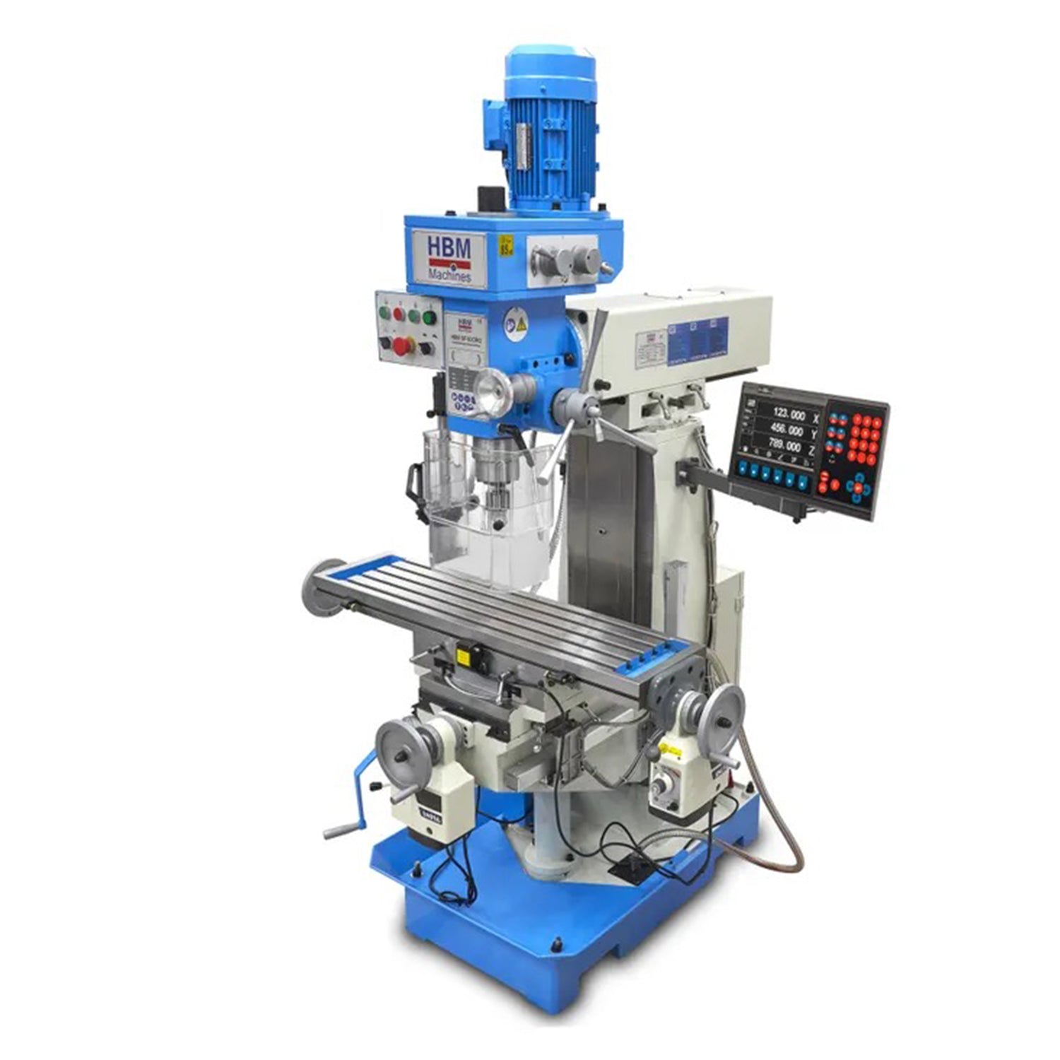 Profesionálna frézka a vŕtačka s veľkým stolom a digitálnym displejom BF 60 400V