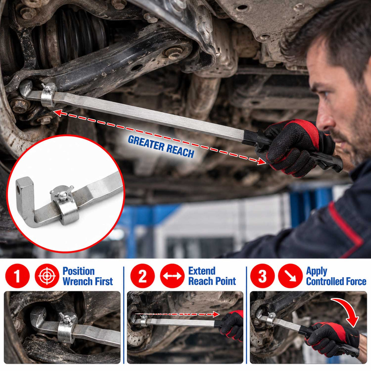 Predĺženie - predlžovací nadstavec na kľúč 385mm Gebo Tools