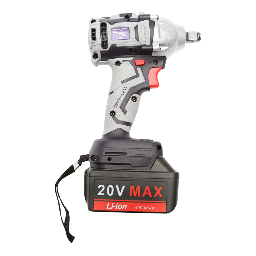 Rázový uťahovák bezuhlíkový s akumulátorom 20V 4000mAh 320Nm