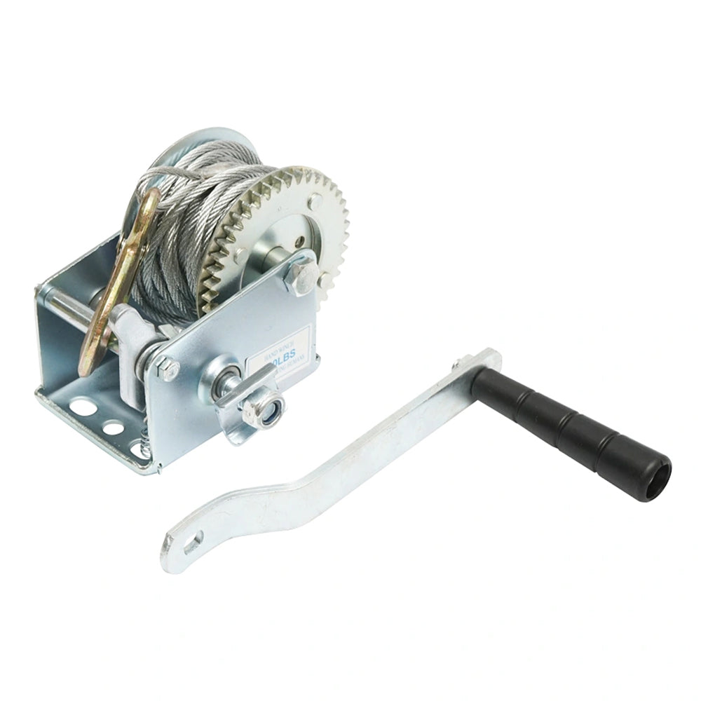 Ručný naviják s oceľovým lanom 8m 350kg