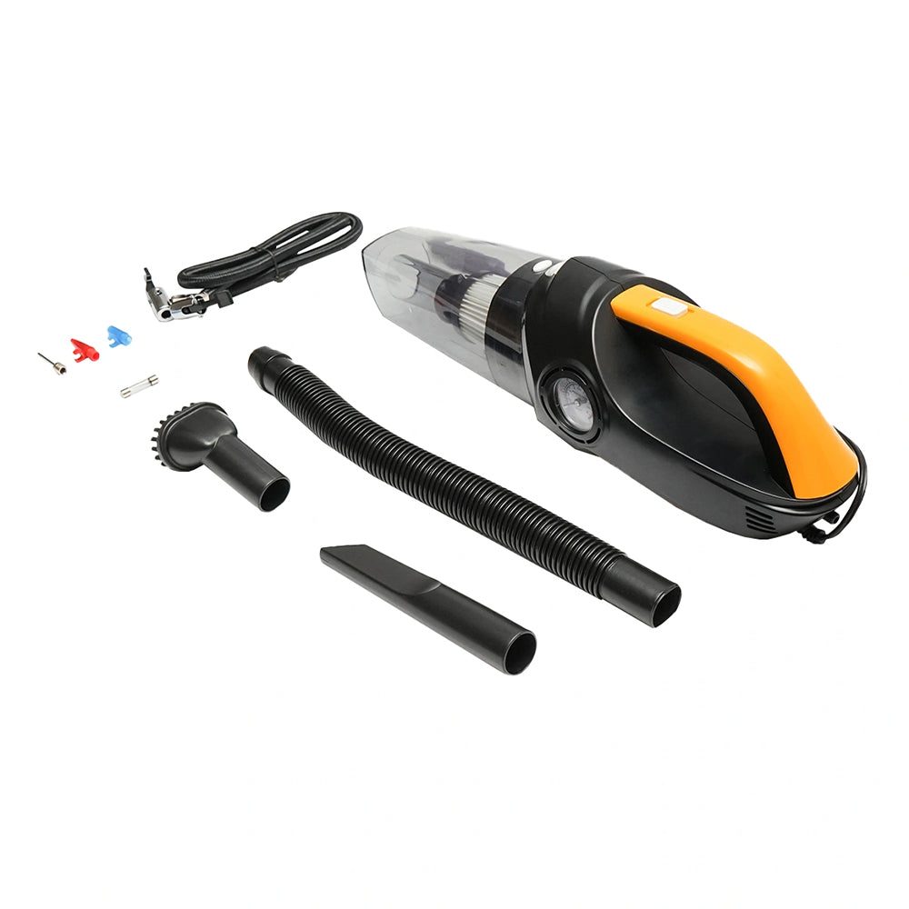 Vzduchový kompresor a vysávač do auta s LED osvetlením 12V, 120W