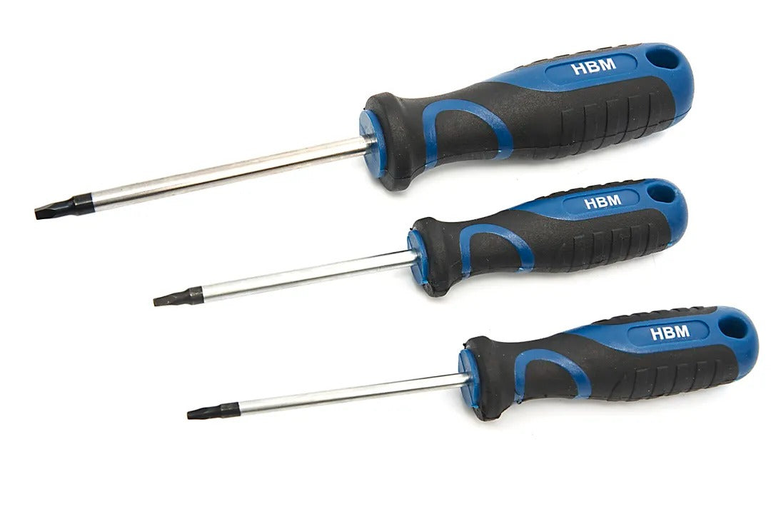 Sada náradia 100 kusov: skrutkovače, bity, nástrčné kľúče, stojanový držiak, oceľ Cr-V, soft grip rukoväť, HBM Holandsko