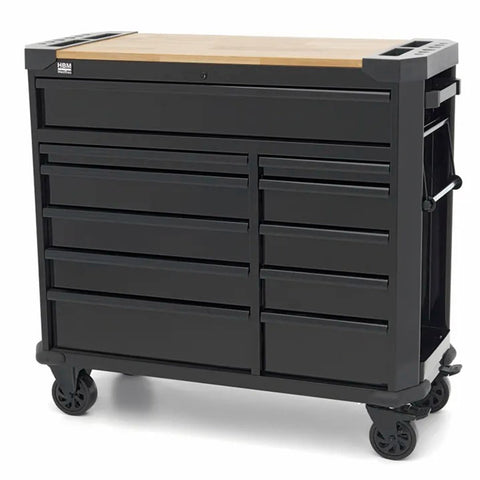 Skriňa na náradie s 11 zásuvkami a pracovným stolom 109cm HBM machines