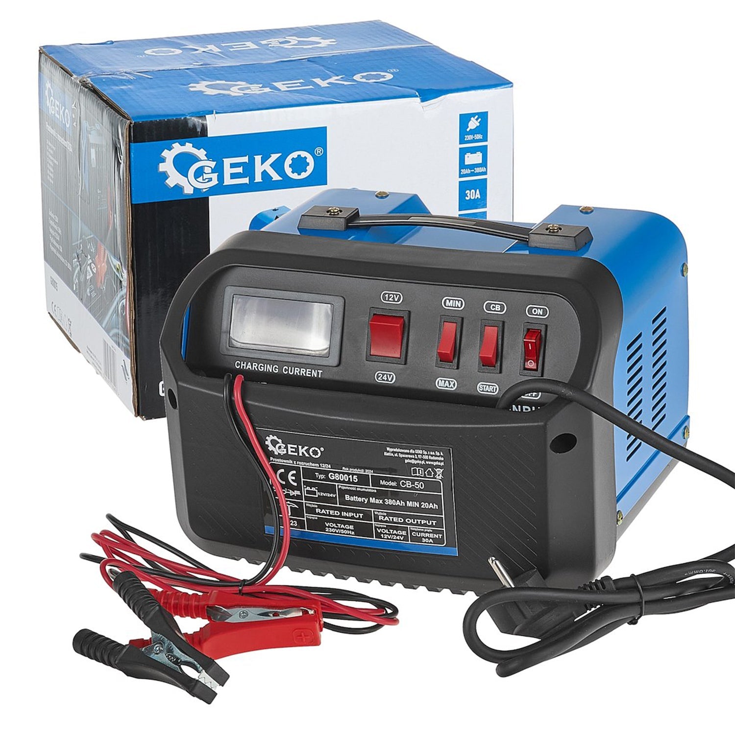 Nabíjačka autobatérií so štartérom CB50 12V /24V, 30A, pre batérie 20 - 380Ah