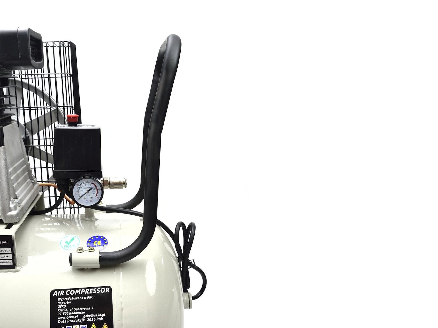 Vzduchový kompresor 100l, 390l/min, 220V, Geko