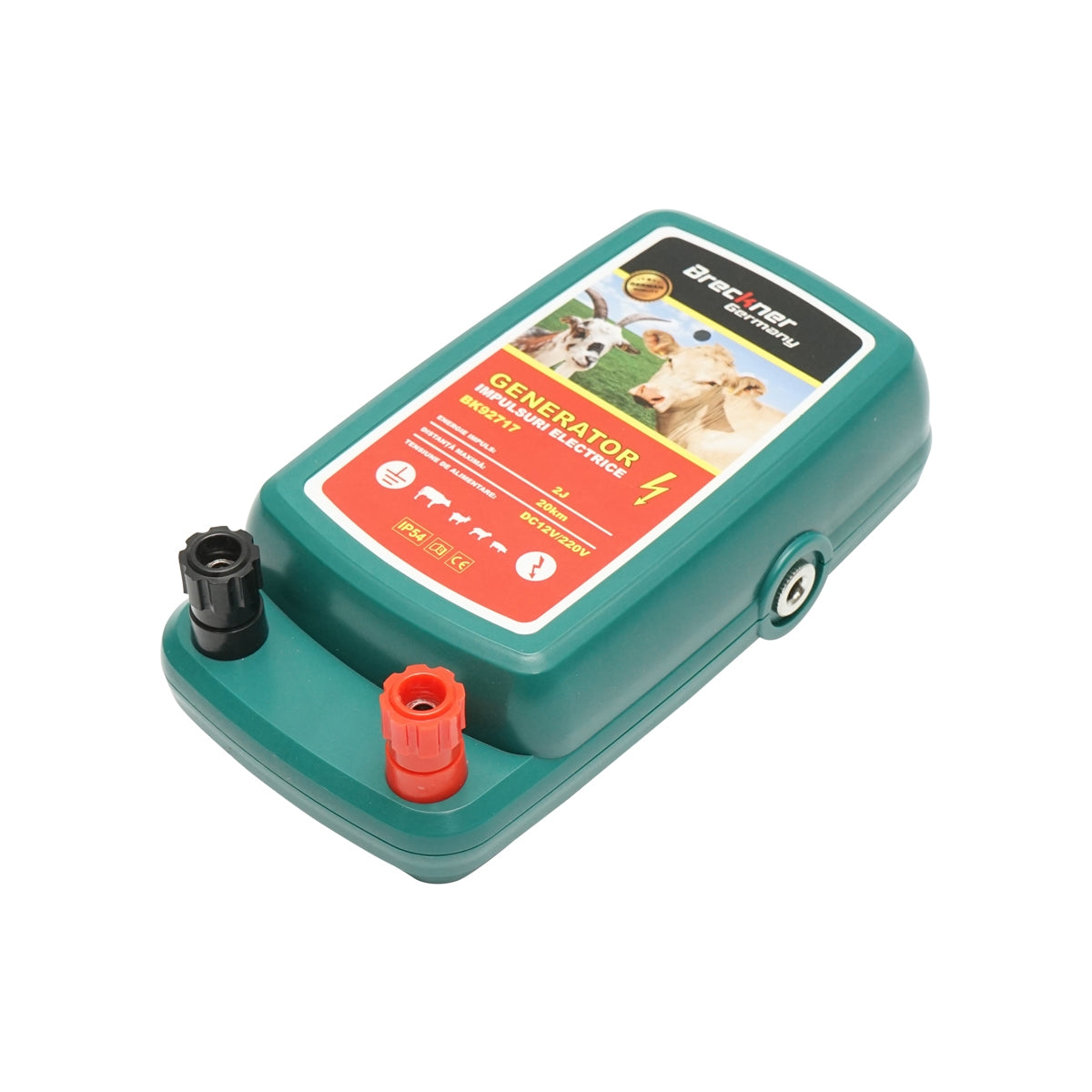 Generátor impulzov - zdroj pre elektrický ohradník 2J, 12V/220V, 20km, IP54 Breckner Germany