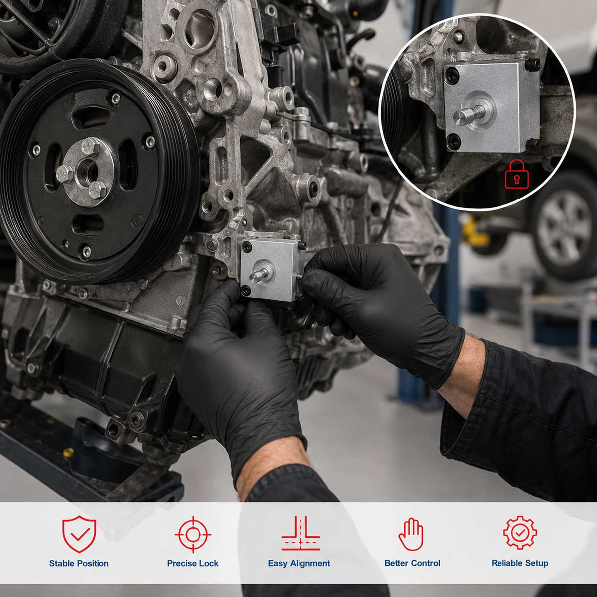 Aretačná sada rozvodov Opel Vauxhall 1.0 1.2 1.4 Gebo Tools