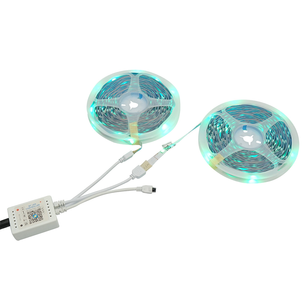 LED pásik smart 2x15m, 24V s diaľkovým a hlasovým ovládaním, bluetooth, USB aplikáciou, 30m RGB IP20 Breckner Germany