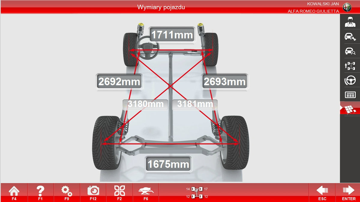 3D geometria - nastavovač kolies