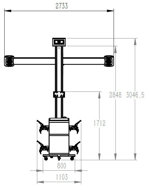 3D geometria - nastavovač kolies