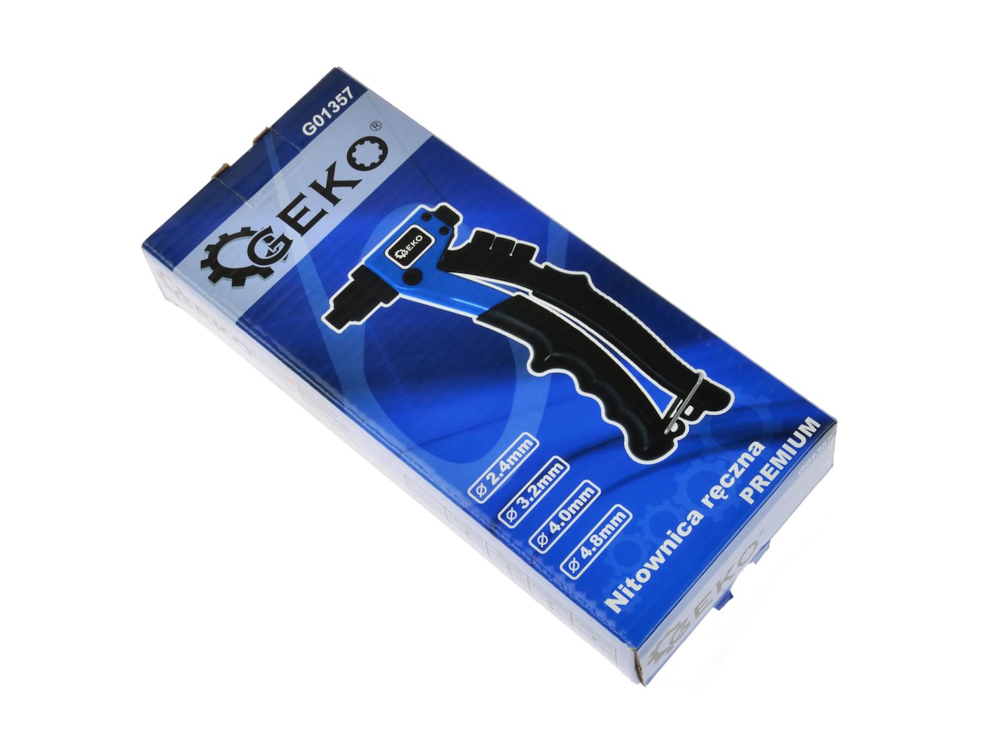 Profesionálne nitovacie kliešte premium 2,4 - 4,8mm, Geko