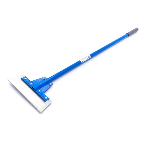 Podlahová škrabka HBM Holandsko 300mm, s 1350mm sklolaminátovou násadou, na odstránenie lepidla, farby alebo koberca