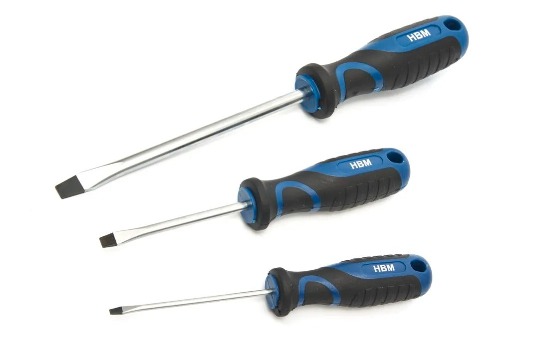 Sada náradia 100 kusov: skrutkovače, bity, nástrčné kľúče, stojanový držiak, oceľ Cr-V, soft grip rukoväť, HBM Holandsko