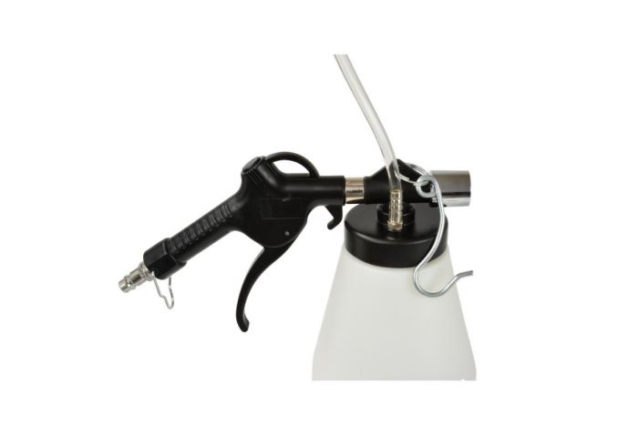 Univerzálne zariadenie na odvzdušnenie a výmenu brzdovej kvapaliny s adaptérmi