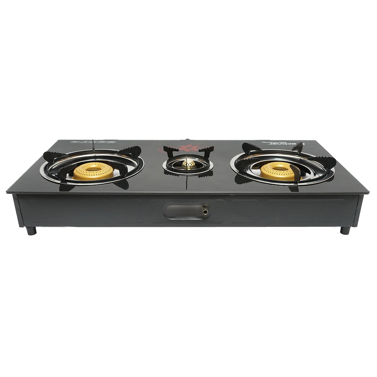 Plynový varič s 3 kovovými horákmi 2,5kW, tvrdené sklo 700x380x94mm Breckner Germany