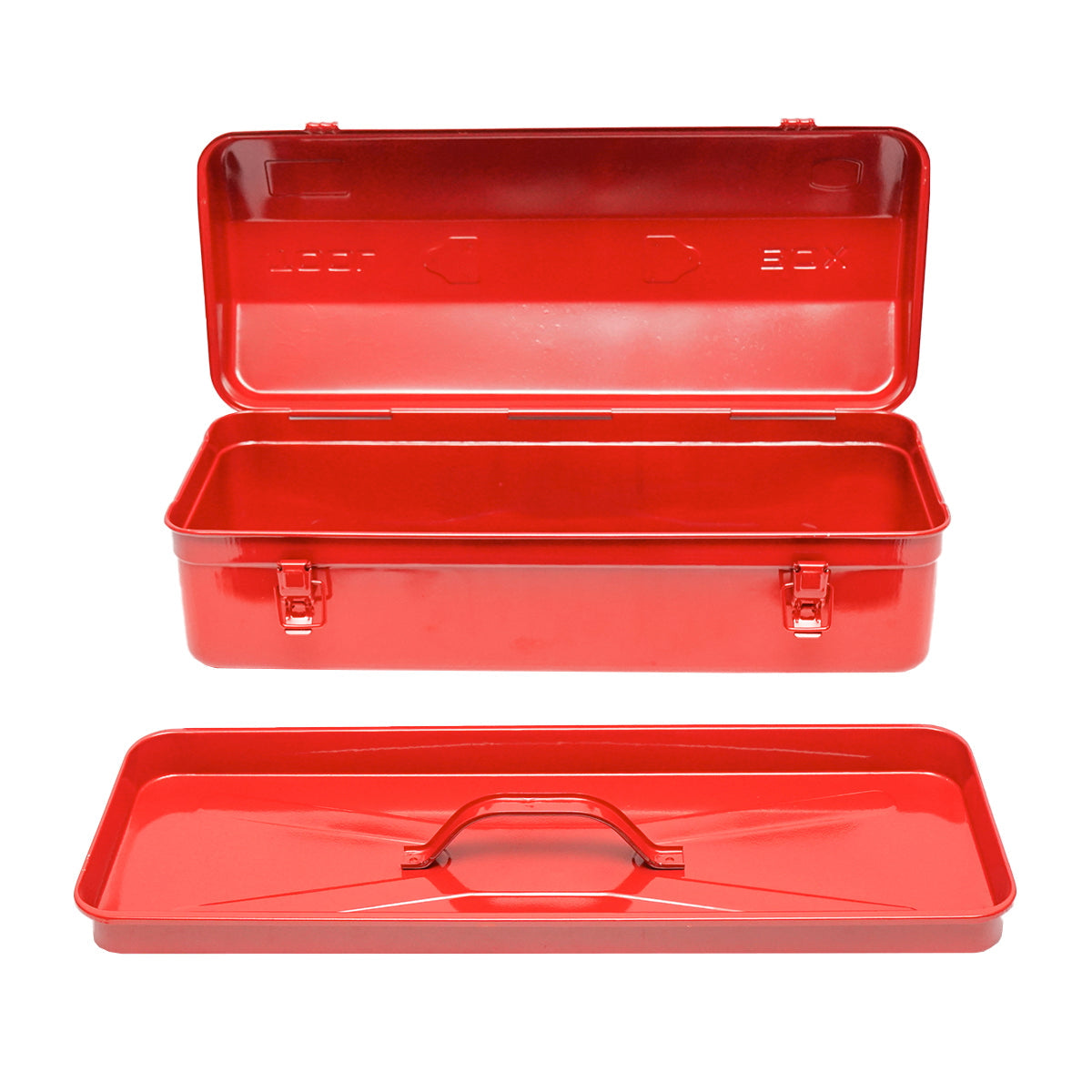 Kovoý box - kufrík na náradie, červený, 540x210x190mm Breckner Germany