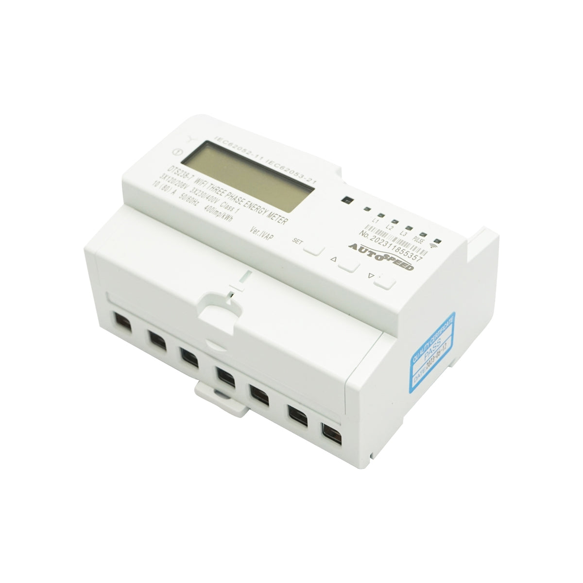 Trojfázový smart wifi inteligentný merač spotreby energie 380V, 80A, DTS238-7 Tuya, Smart Life