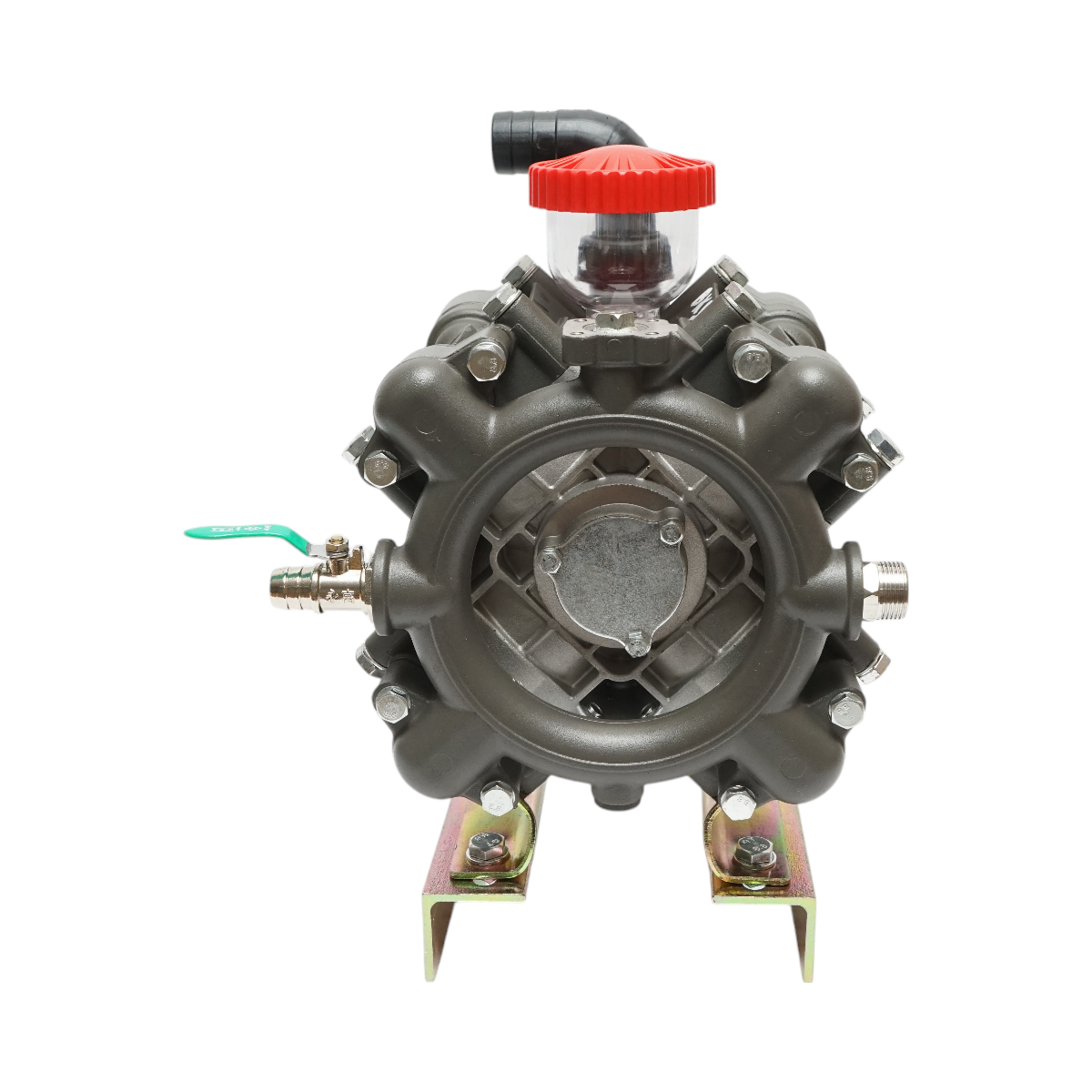Membránové čerpadlo so 4 membránami Z=6/8,4mm, prietok 120l/min, 25bar pre postrekovač herbicídov (kompatibilné s poľským modelom)
