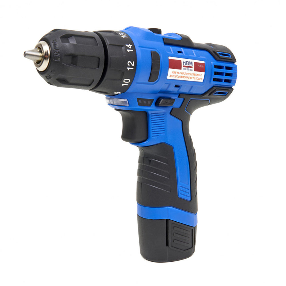 Akumulátorová vŕtačka - skrutkovač 28Nm, 2 akumulátory 10,8V 1500mAh HBM