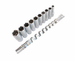 Sada dlhých 6-hranných nástrčných hlavíc 8 - 19mm, 3/8'', 9ks