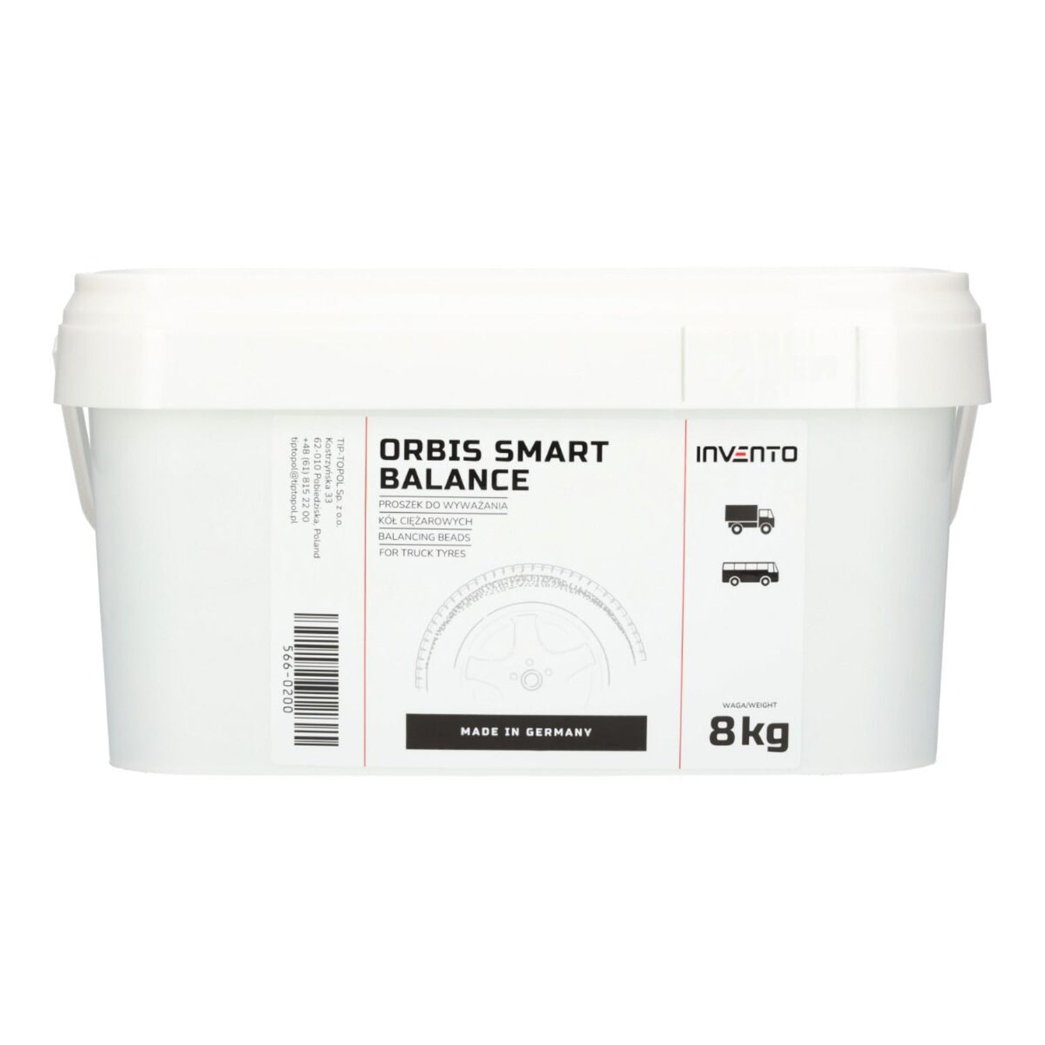 Práškový sklenený granulát na vyvažovanie kolies nákladných vozidiel 8kg