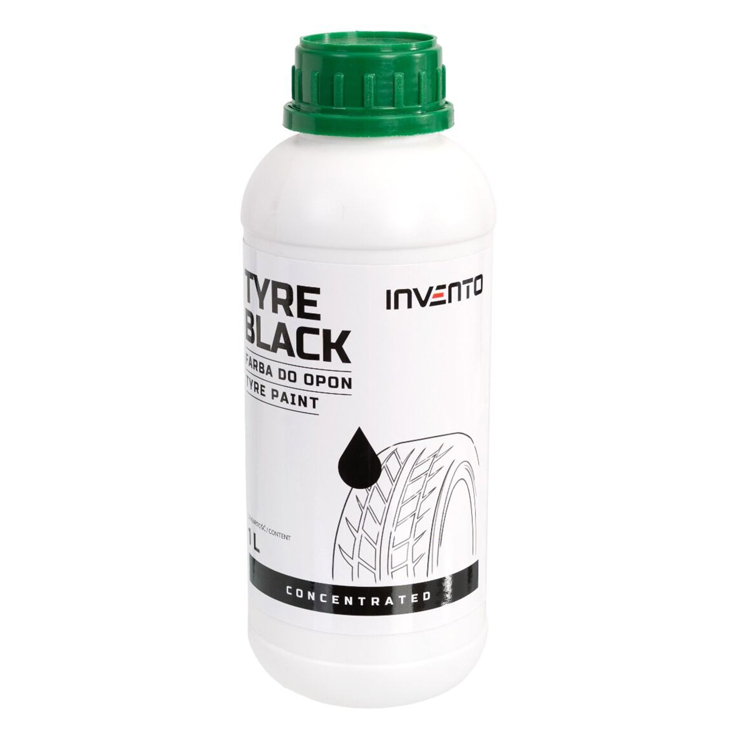 Farba na pneumatiky Black Tyre 1l Invento