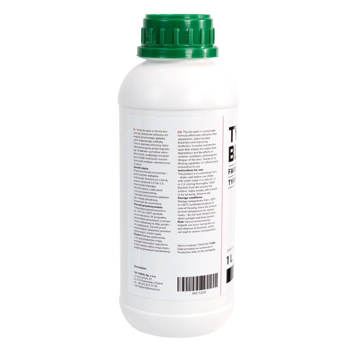 Farba na pneumatiky Black Tyre 1l Invento