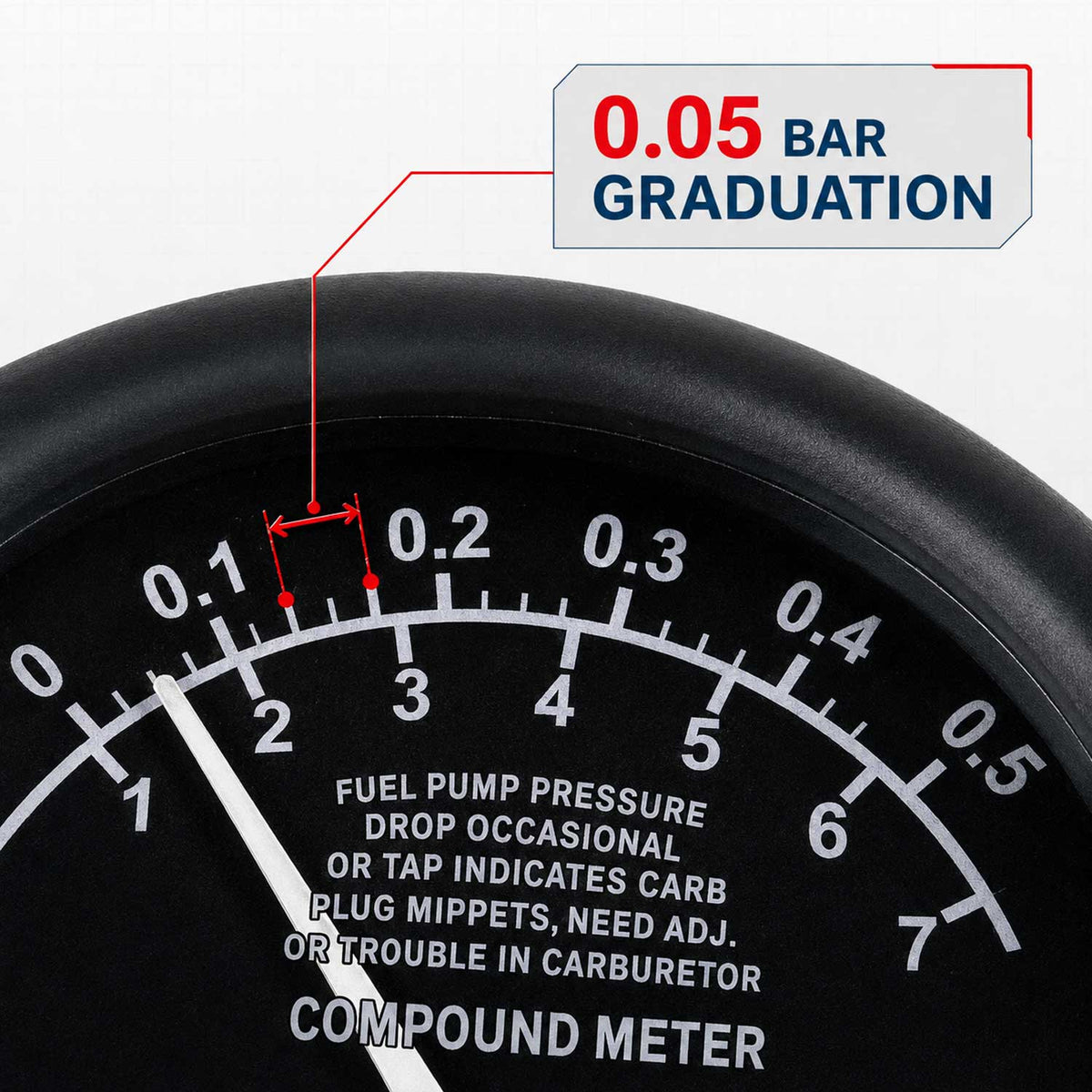 Manometer - merač vákua/podtlaku Gebo Tools