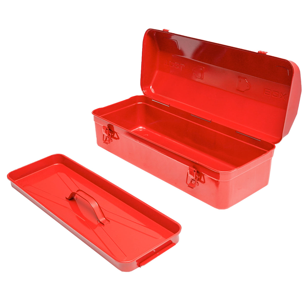Kovoý box - kufrík na náradie, červený, 540x210x190mm Breckner Germany