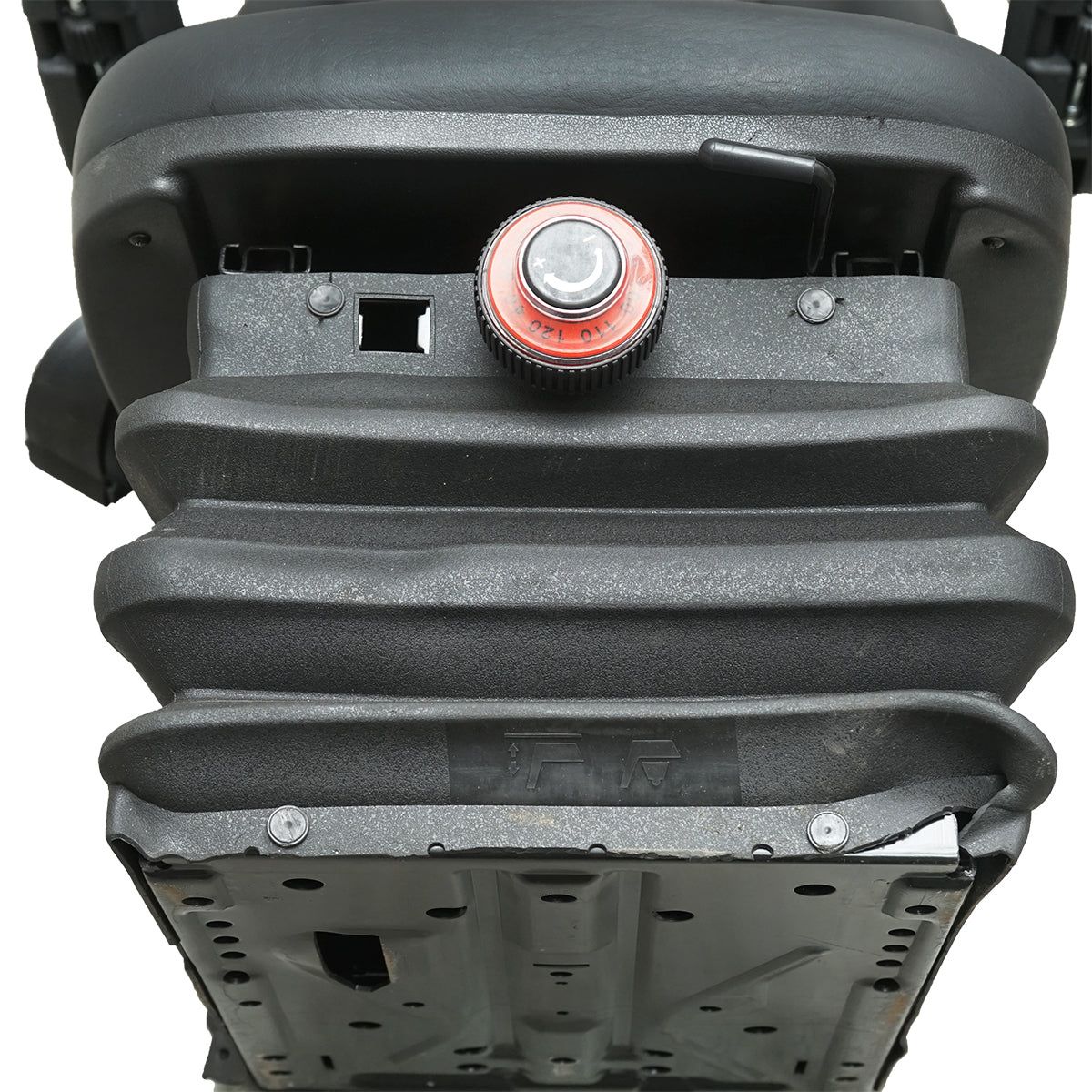 Sedadlo na traktor, univerzálne, výškovo nastaviteľné, 40 - 120kg, s lakťovými opierkami, sklopným operadlom 50-90° pre poľnohospodárske a priemyselné stroje, vysokozdvižný vozík