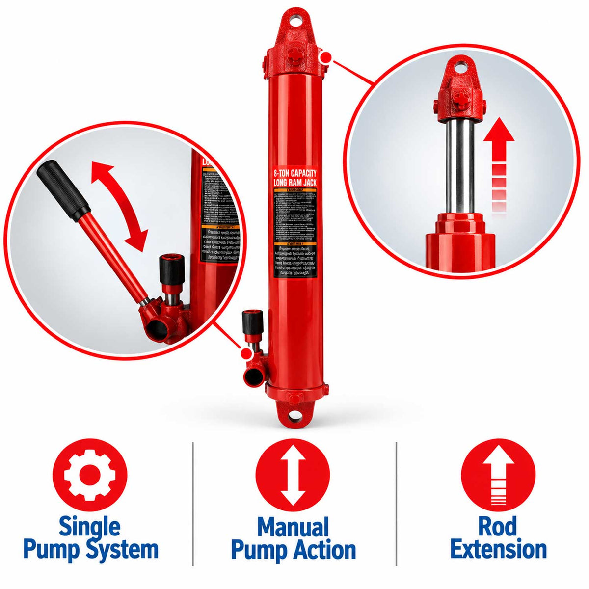 Hydraulický piest pre žeriav 8t, Gebo Tools