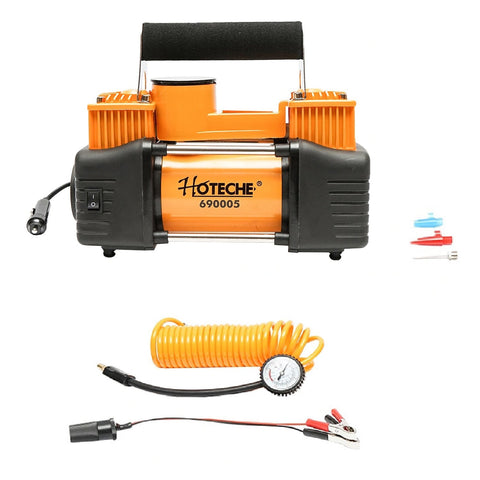 Vzduchový kompresor do auta s baterkou - svetlom 12V