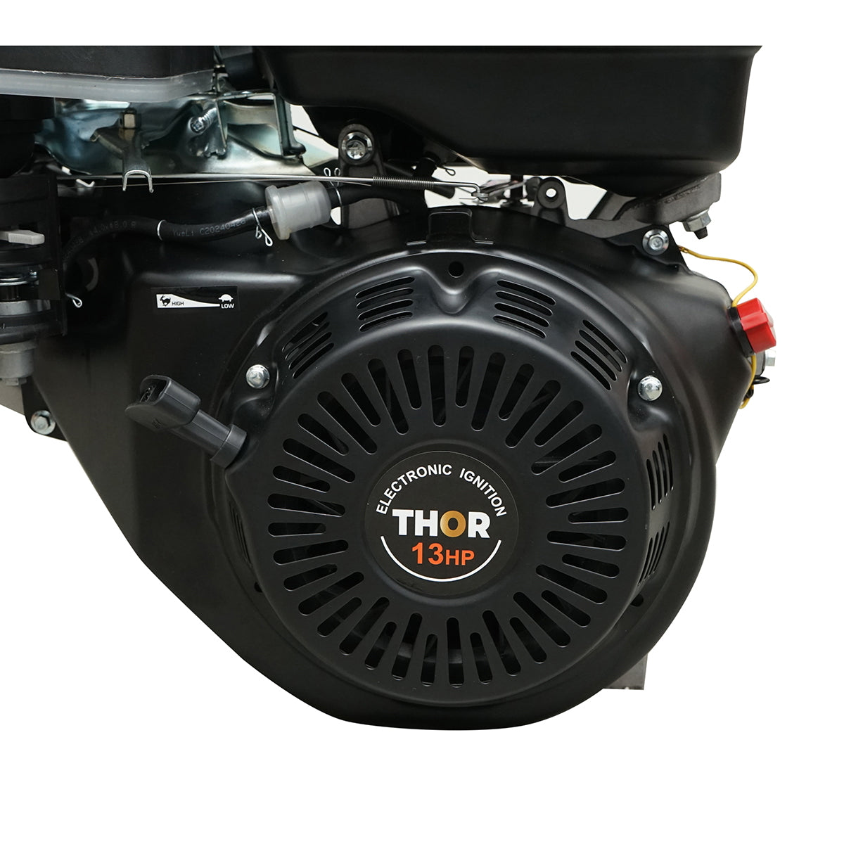 Benzínový motor 13HP, 4-taktný, hriadeľ s perom 25mm, 389cm3, štartovanie lankom, Thor