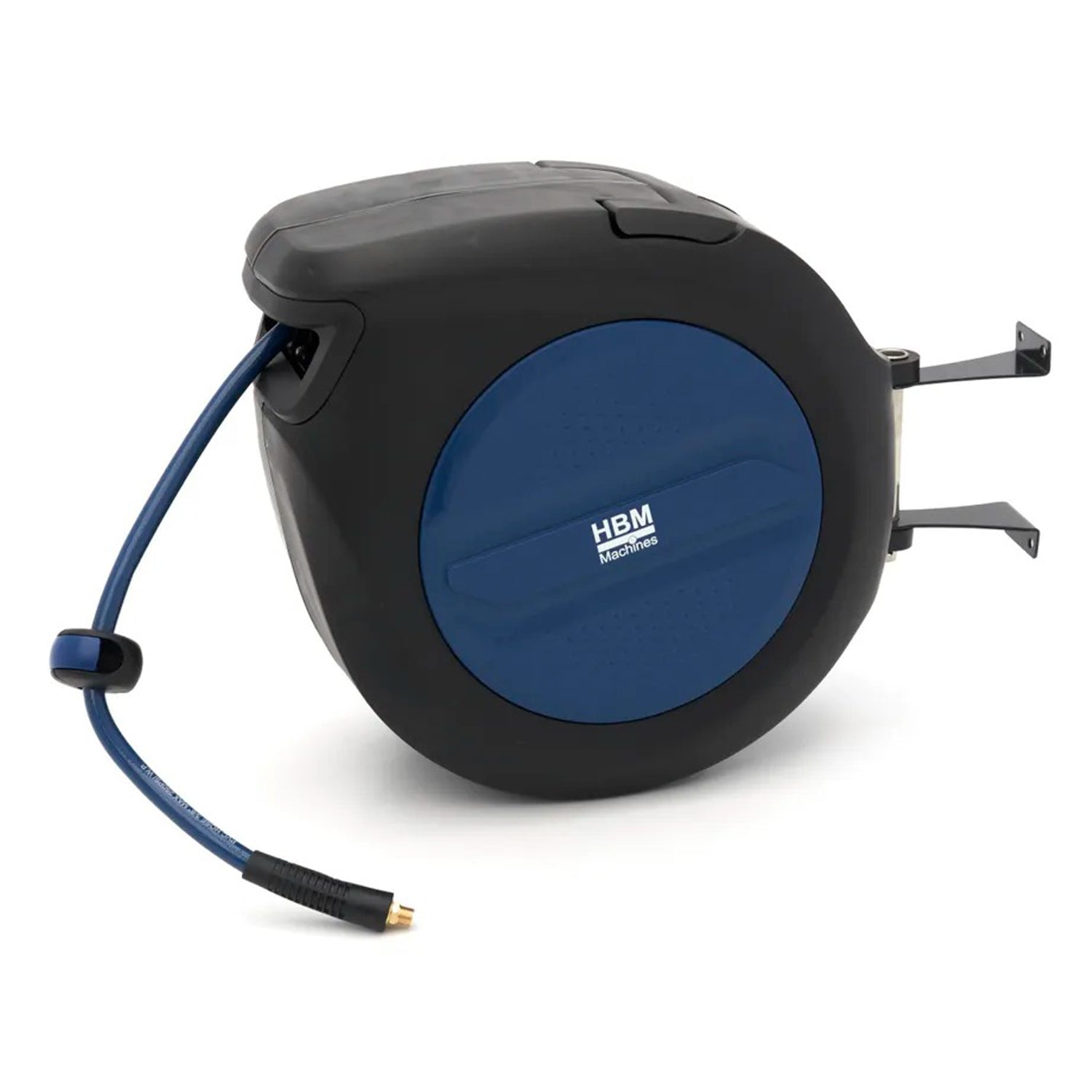 Automatický samonavíjací bubon s hadicou na stlačený vzduch, aretáciou a 180° otočným držiakom HBM