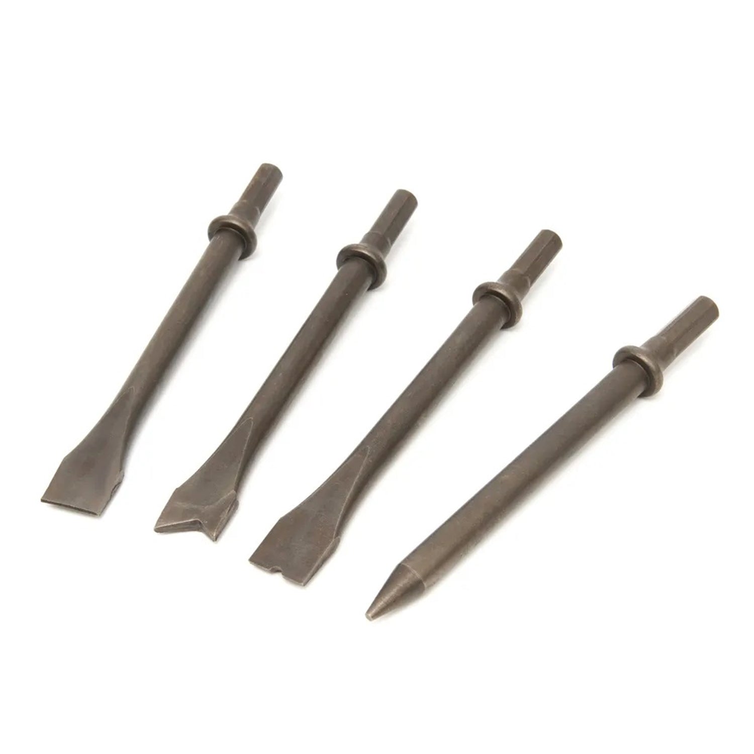 Súprava 4 sekáčov pre pneumatické kladivo HBM 2-in-1 170 mm, uhlíková oceľ